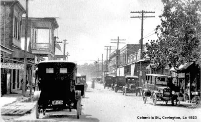 c. 1906: Looking north on Columbia Street toward Boston Street. Pre-fire photo.