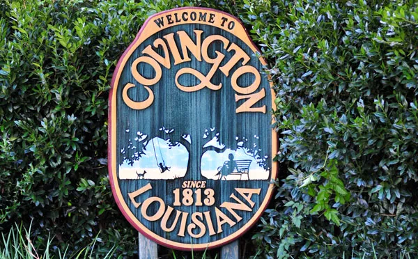 Welcome to Covington since 1813 sign